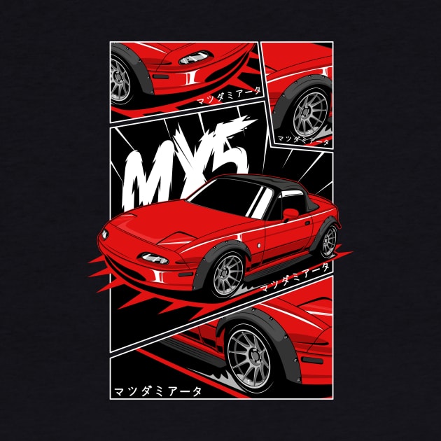 Miata jdm manga style by R.autoart